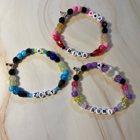 Kpop Demon Hunters Bracelet Kids SAVITO Matching Huntrix Merch ...